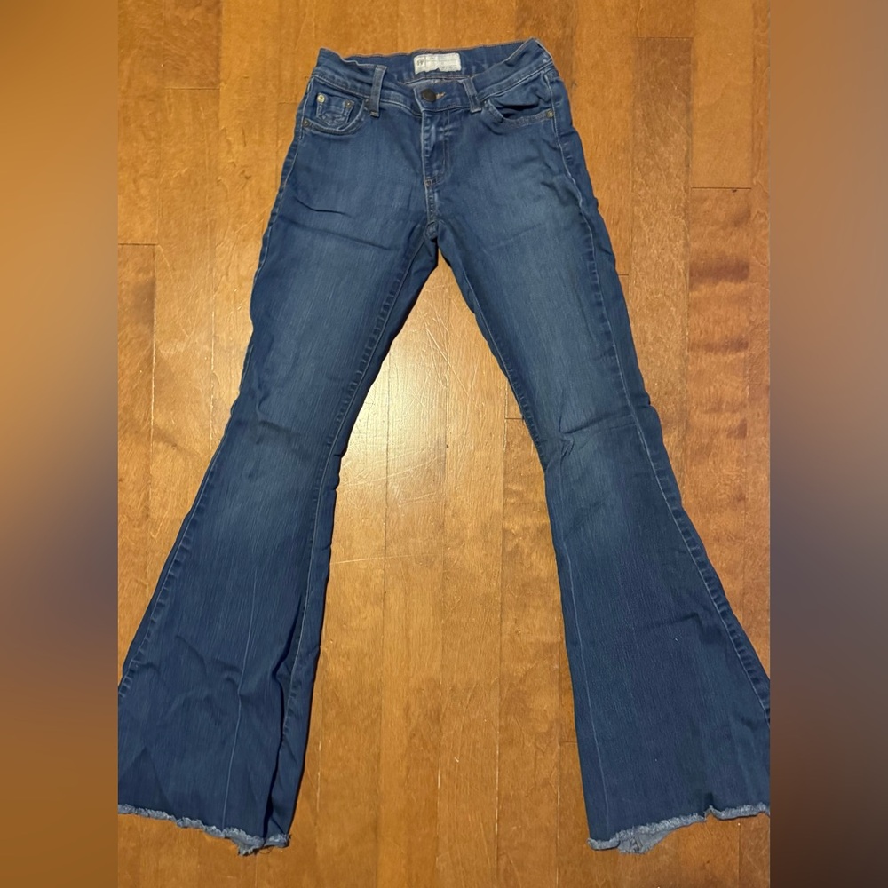 Free People Blue Flare Denim Jeans